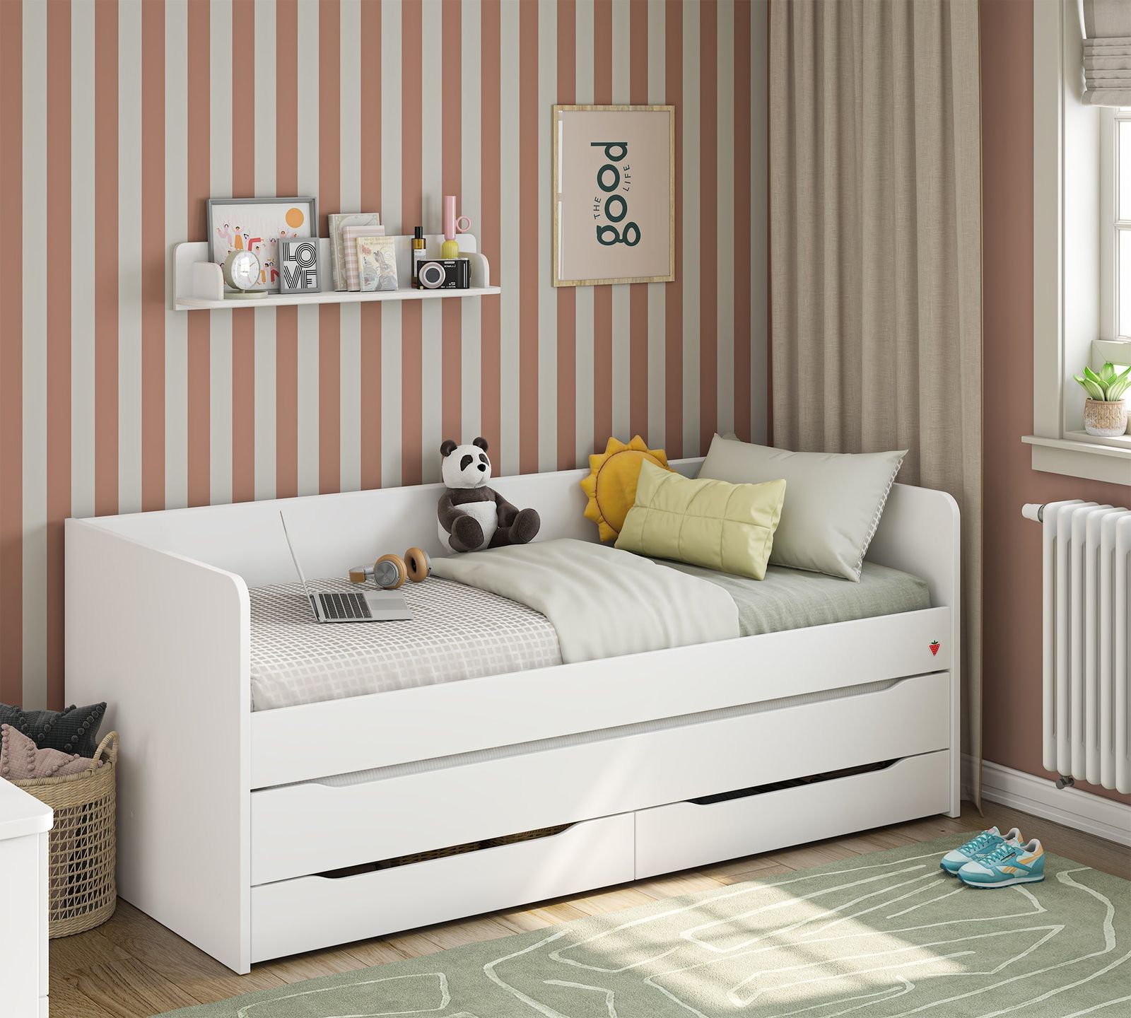 Studio Pull-out Bed (White) by Cilek