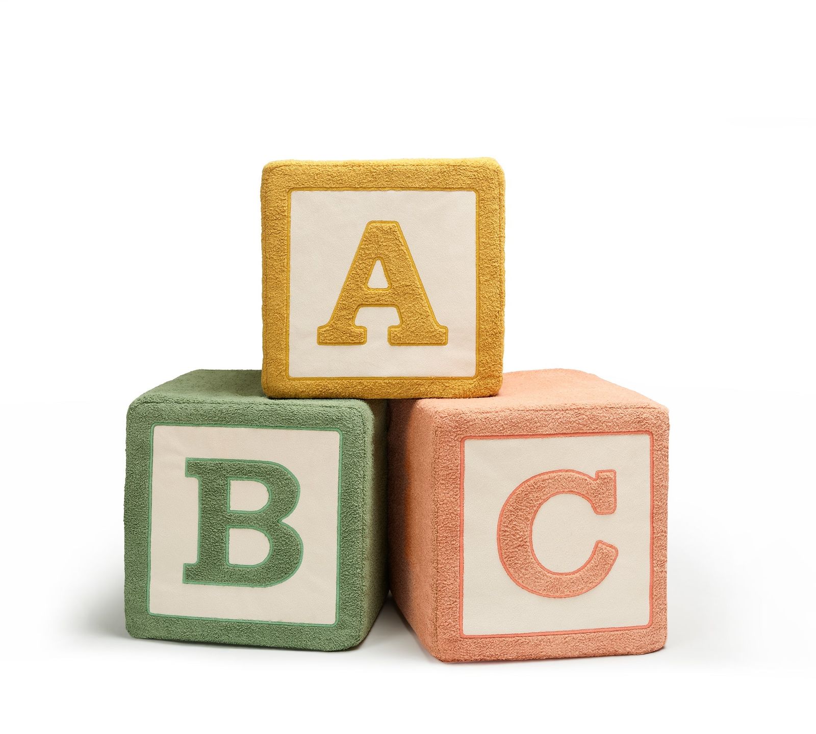 Toy Cubes 3-Piece Pouffe Set by Cilek
