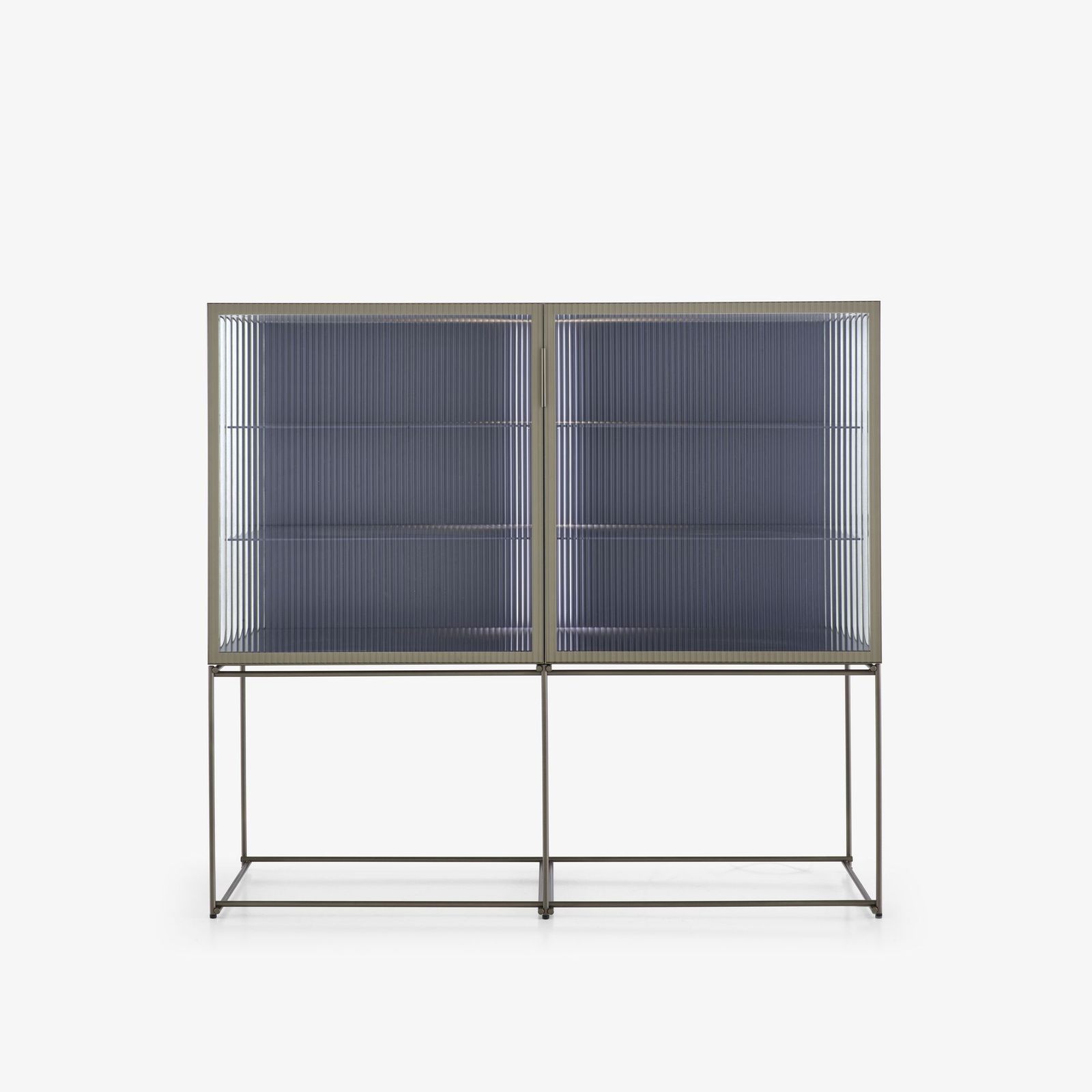 2-DOOR CHEST CLEAR GLASS FRONT K 7 by Cinna