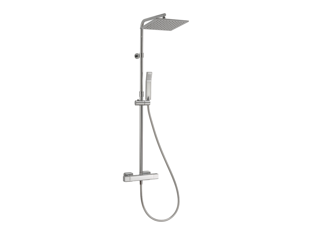2-functions Thermostatic shower set CUBIC_CUC8401C by Cisal