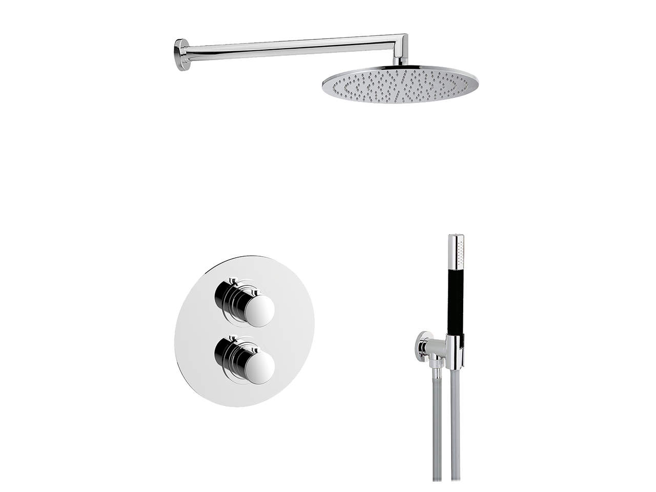 Concealed thermostatic shower mixer SLIM_SM0KT010 by Cisal