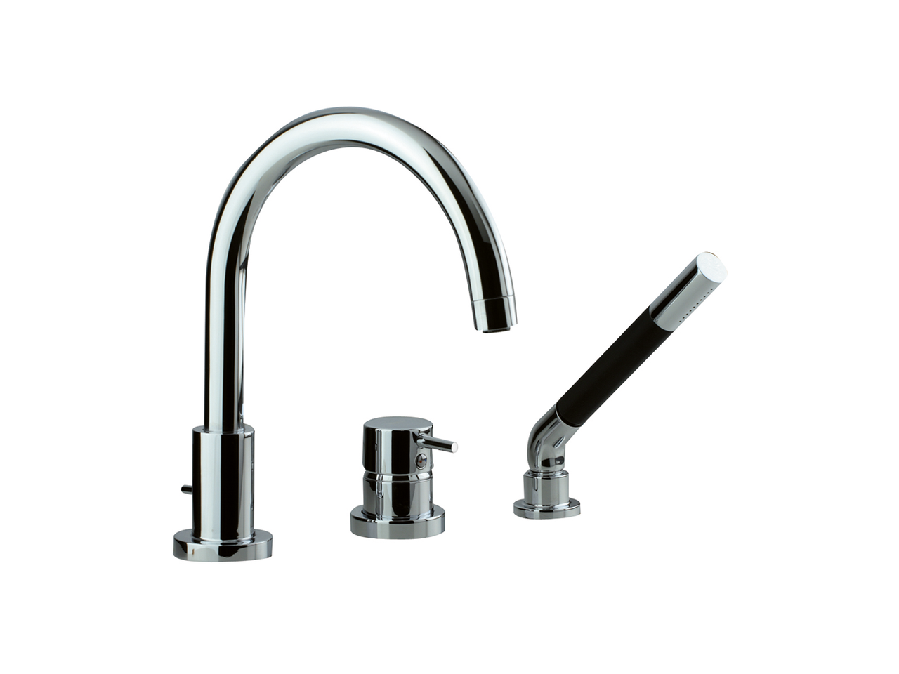 Deck mounted 3-holes single lever bath mixer NUOVA LESS_LN001260 by Cisal