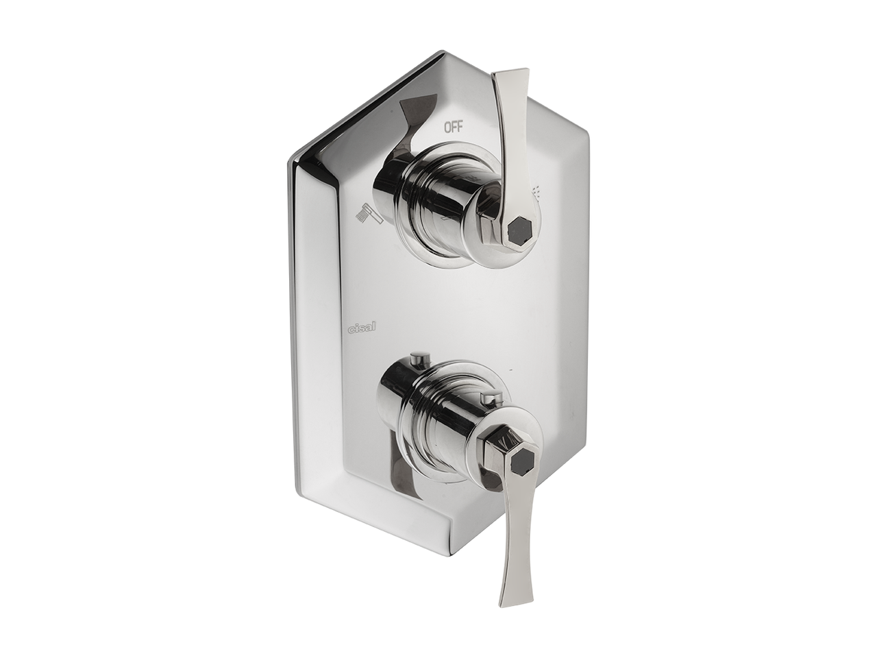 Exposed part for con.thermo.shower mixer, 2-outlet CHERIE_CF019100 by Cisal