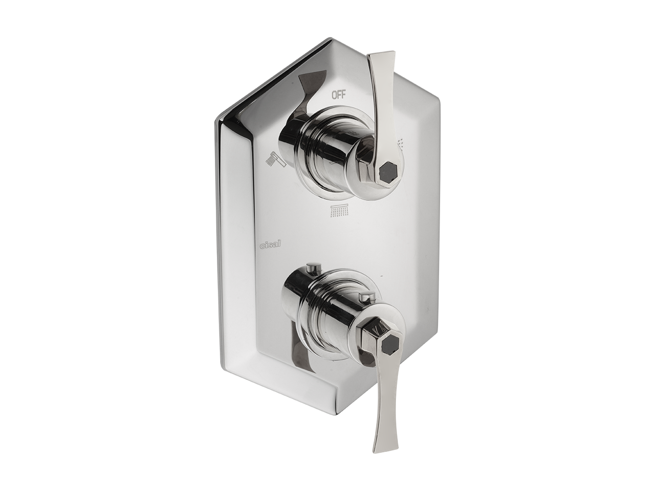 Exposed part for con.thermo.shower mixer, 3-outlet CHERIE_CF019200 by Cisal
