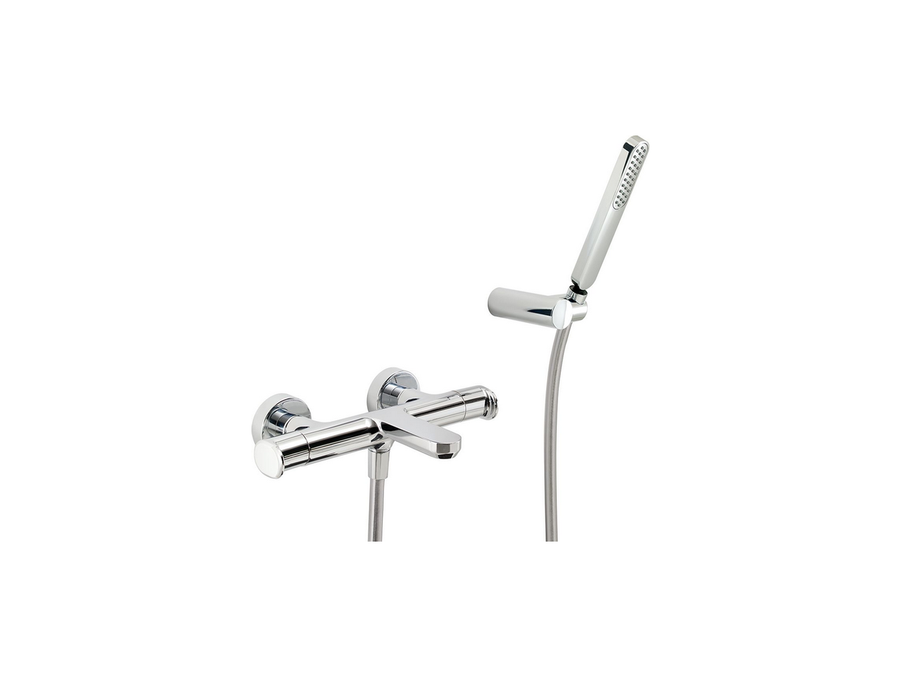 Thermostatic bath mixer, with shower set LINEAVIVA_LVD21010 by Cisal