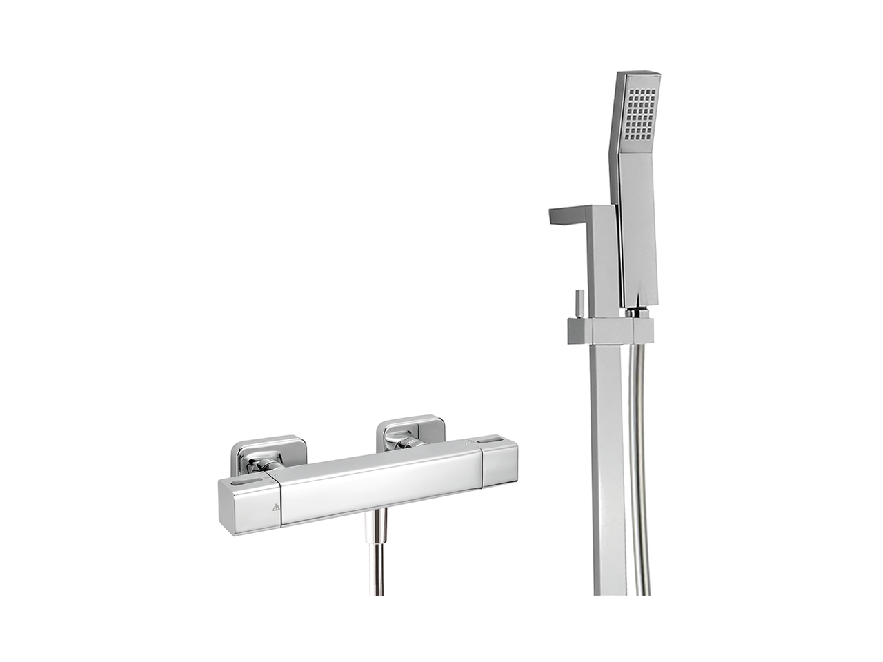 Thermostatic shower mixer with sliding bar CUBIC_CUS01020 by Cisal