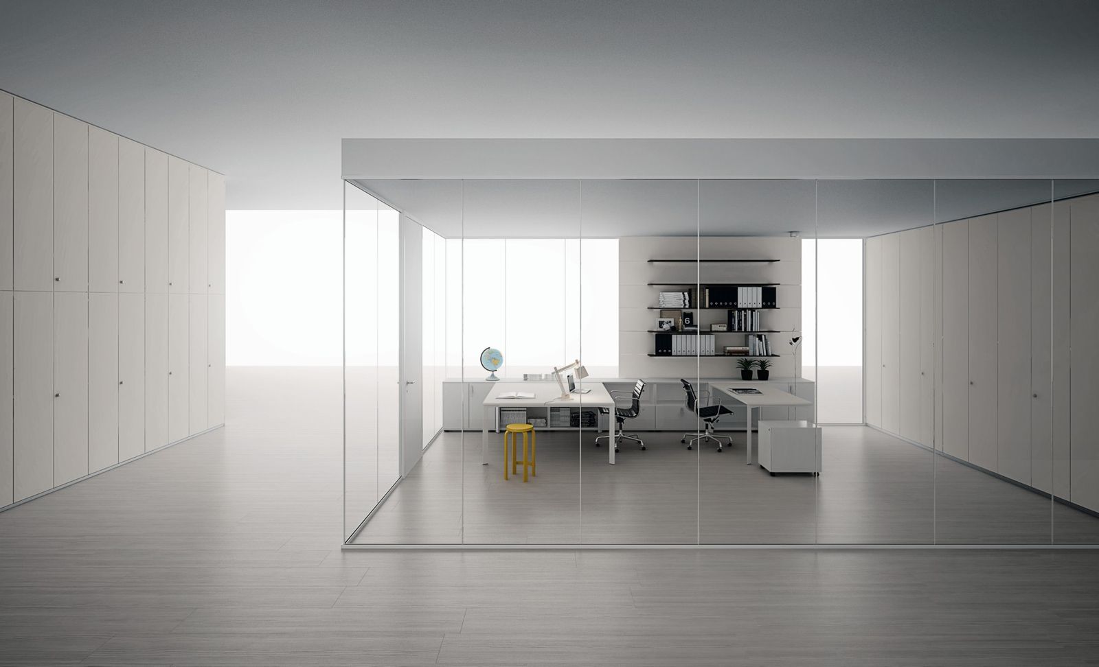 Basic - office partition wall by Citterio