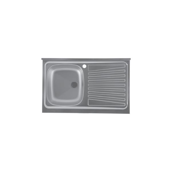 Lavello inox 1 vasca DX/SX by COLAVENE