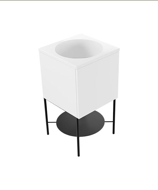Mobile 48x48xh45 con anta e struttura per lavabo da 48 cm by COLAVENE