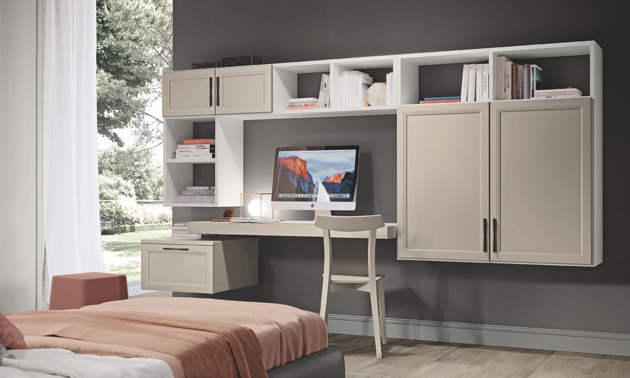 Suspended bookcases by Colombini Casa