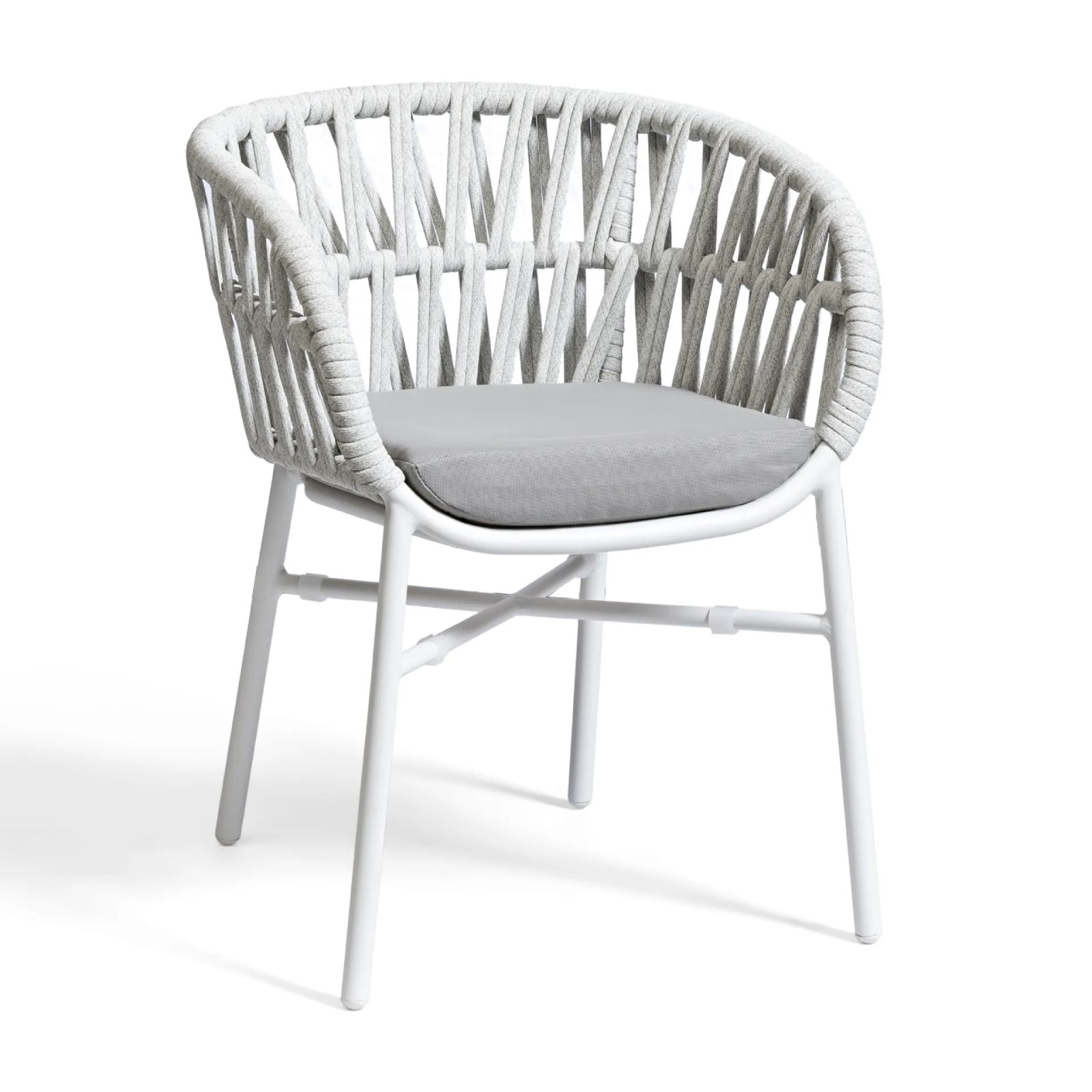 Manila Armchair White/Silver by Contral