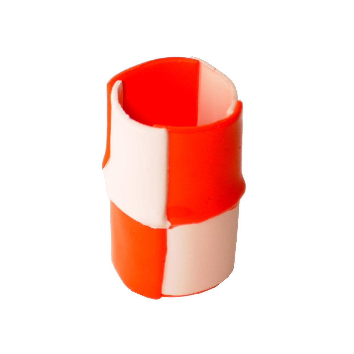 Bamboo Vase - Matt Orange And Matt Pink by corsi design