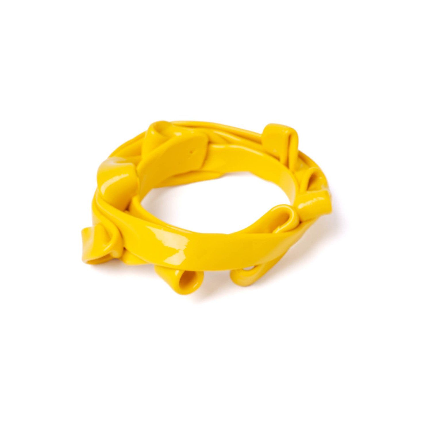 Ribbon Bracelet - Matt Yellow by corsi design