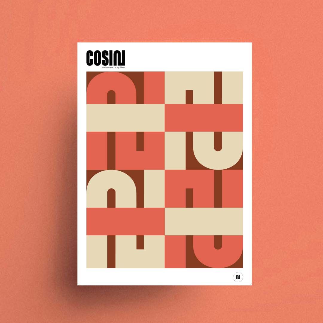 Graphic poster - Coral by COSIN Paris