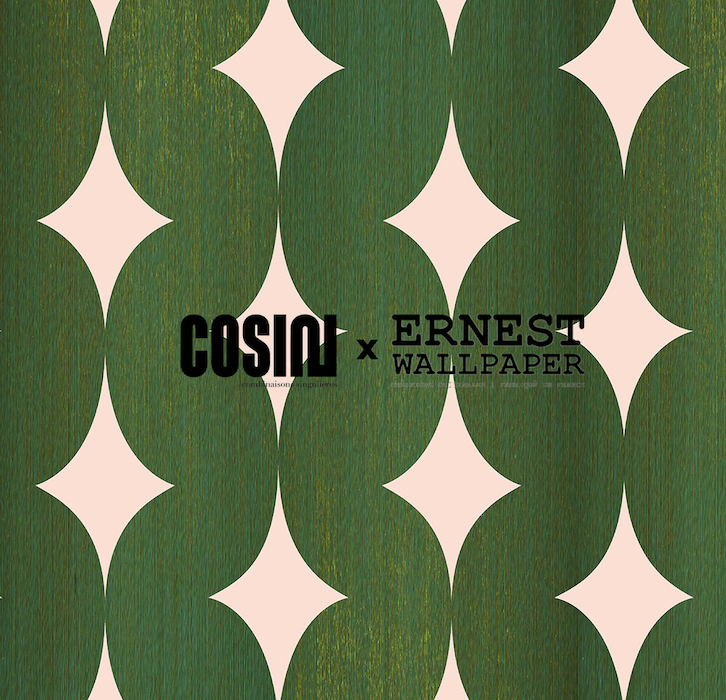 Emerald Green Meringue Wallpaper Sample by COSIN Paris