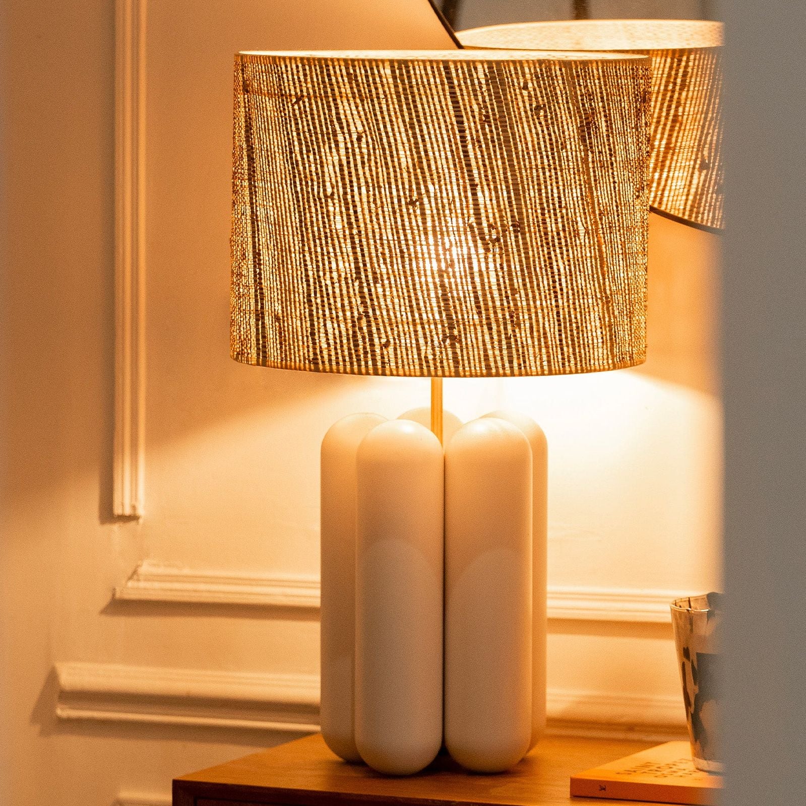 The large Charlotte Lamp - Cream White by COSIN Paris