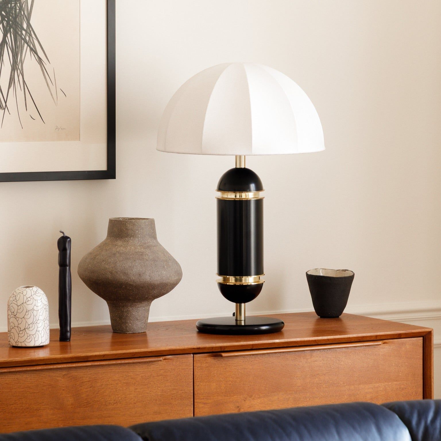 The Rosalie table lamp - Black by COSIN Paris