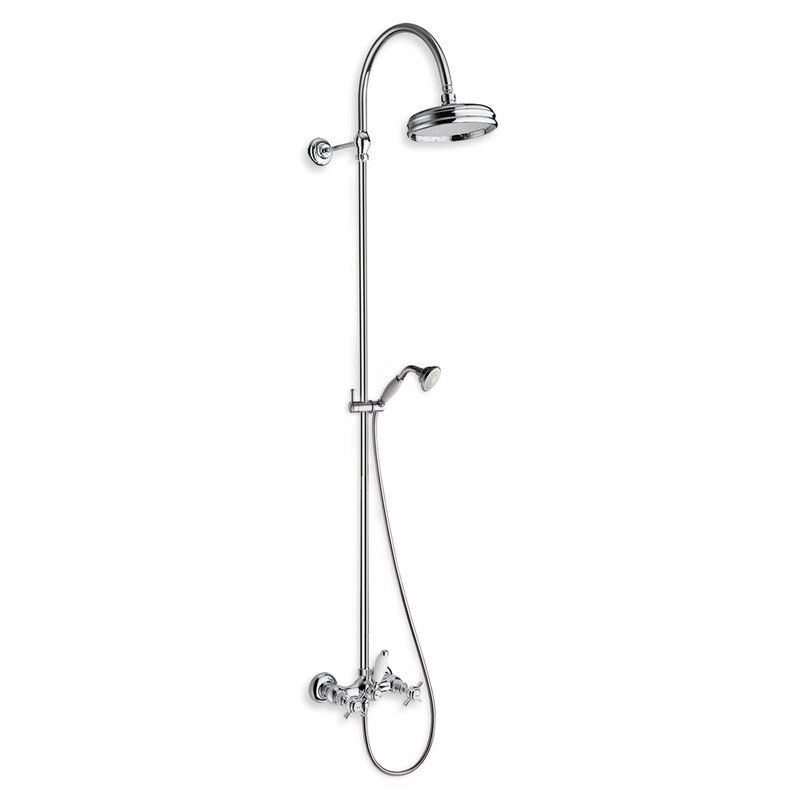 Londra CRILD409 - Dual-control wall-mounted shower column by CRISTINA Rubinetterie