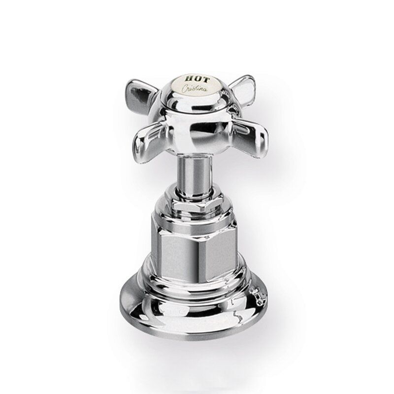 Londra CRILD620 - Wall-mounted 1/2" shut-off tap by CRISTINA Rubinetterie