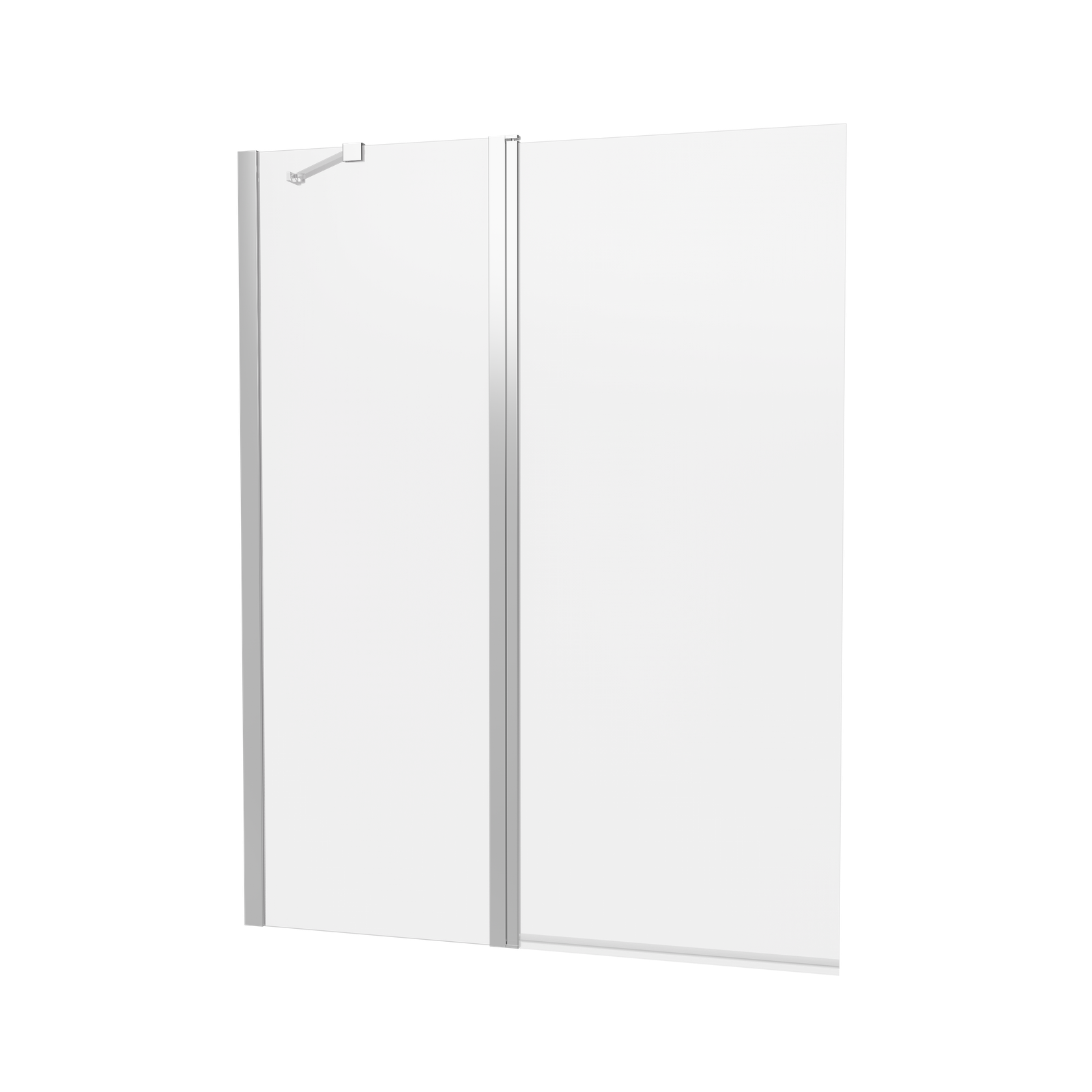 Clear 6 Double Bath Screen by Crosswater