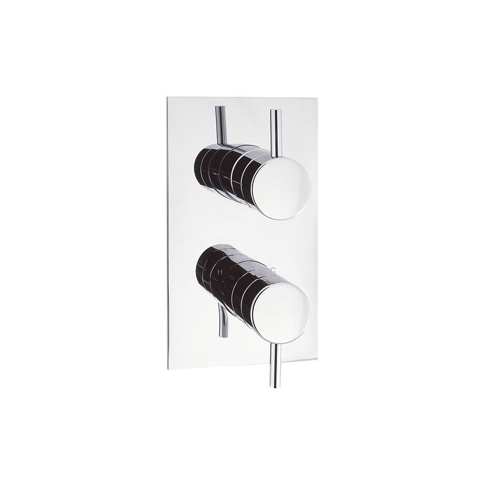 Fusion 2 Outlet 2 Handle Concealed Thermostatic Shower by Crosswater