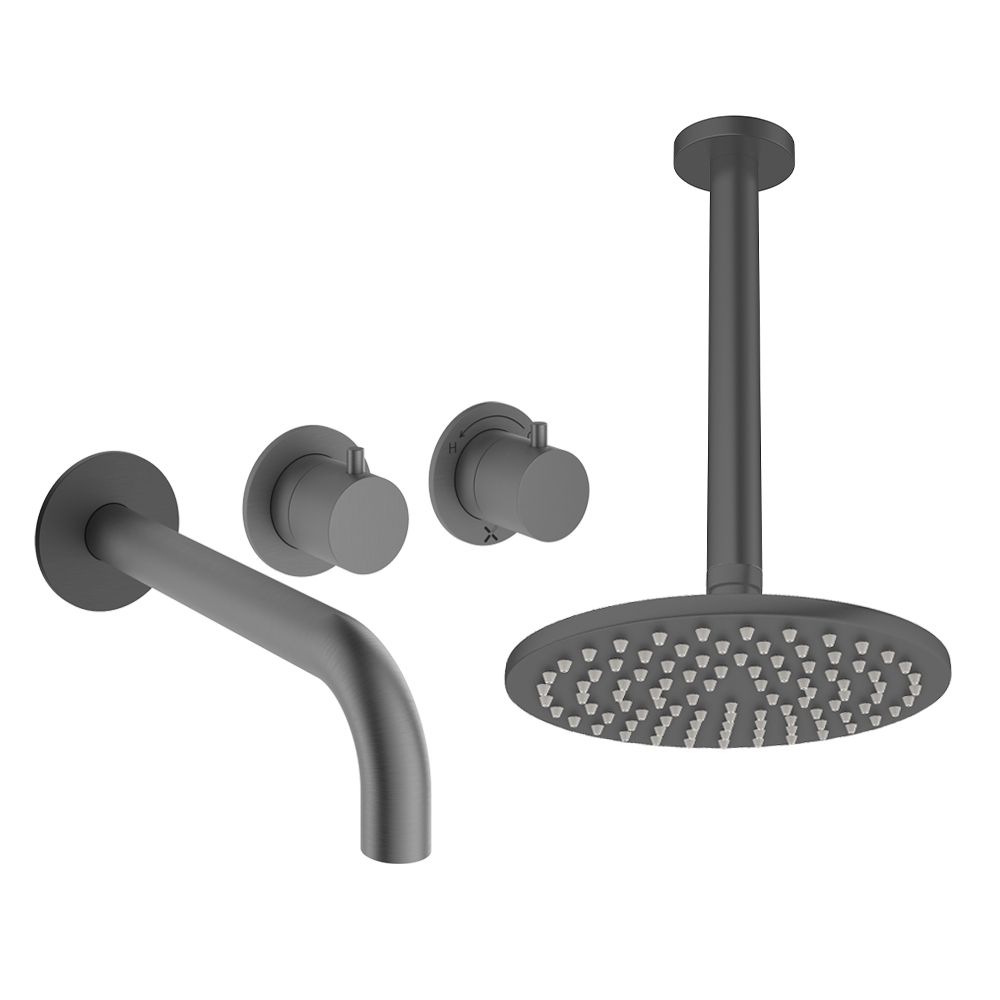 Module Shower Set 3 with Fixed Head & Bath Spout by Crosswater