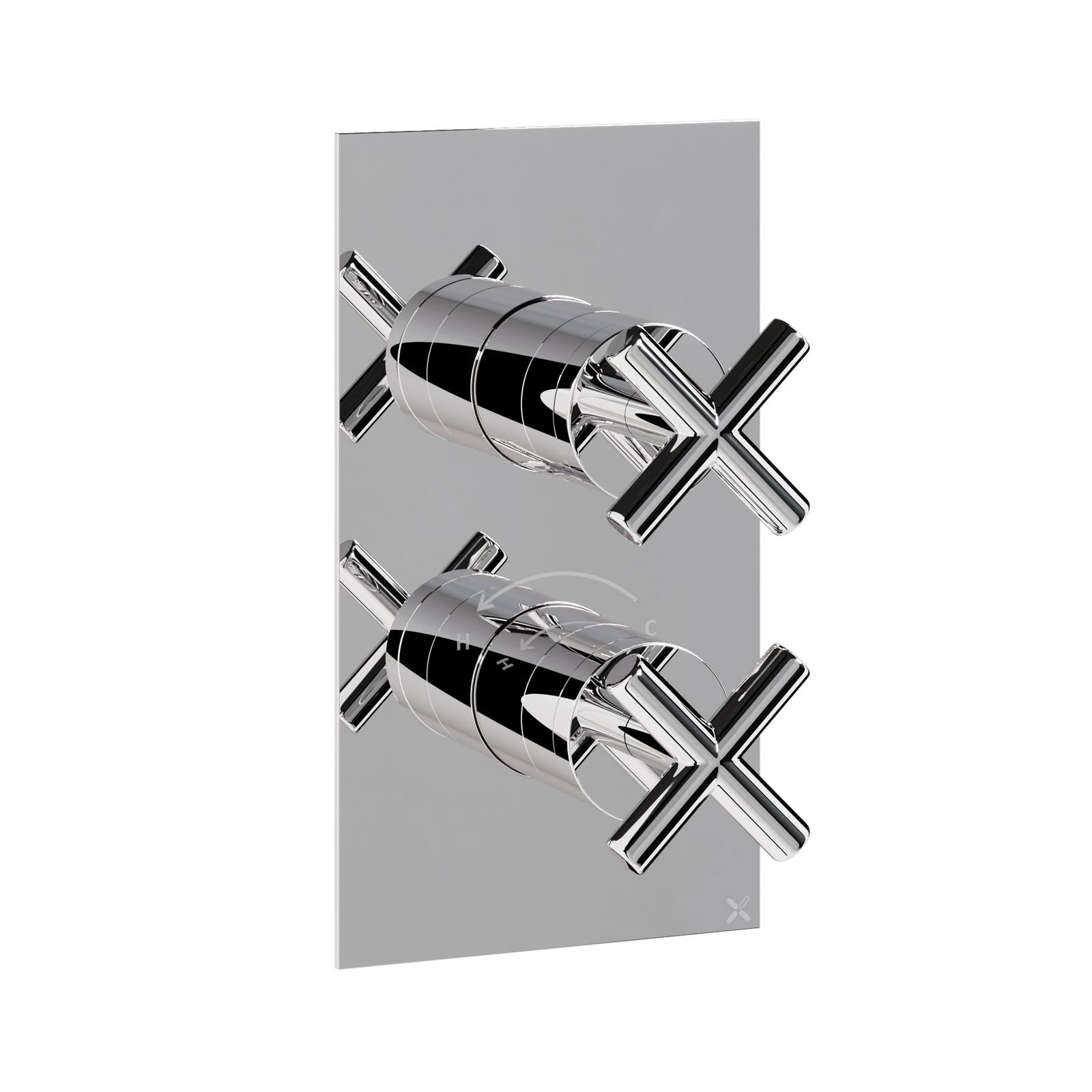 MPRO Crosshead Thermostatic 1 Outlet Shower Valve & Trimset by Crosswater