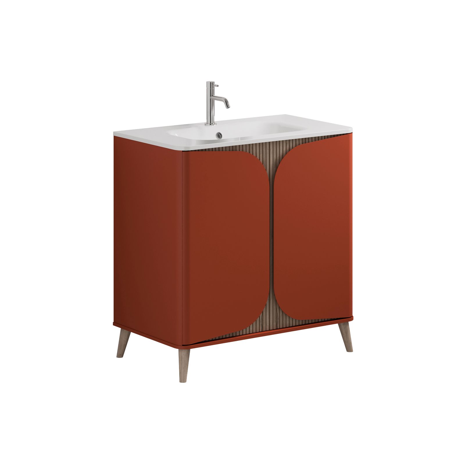 Tambour Floorstanding Furniture Unit with Basin - 800mm by Crosswater