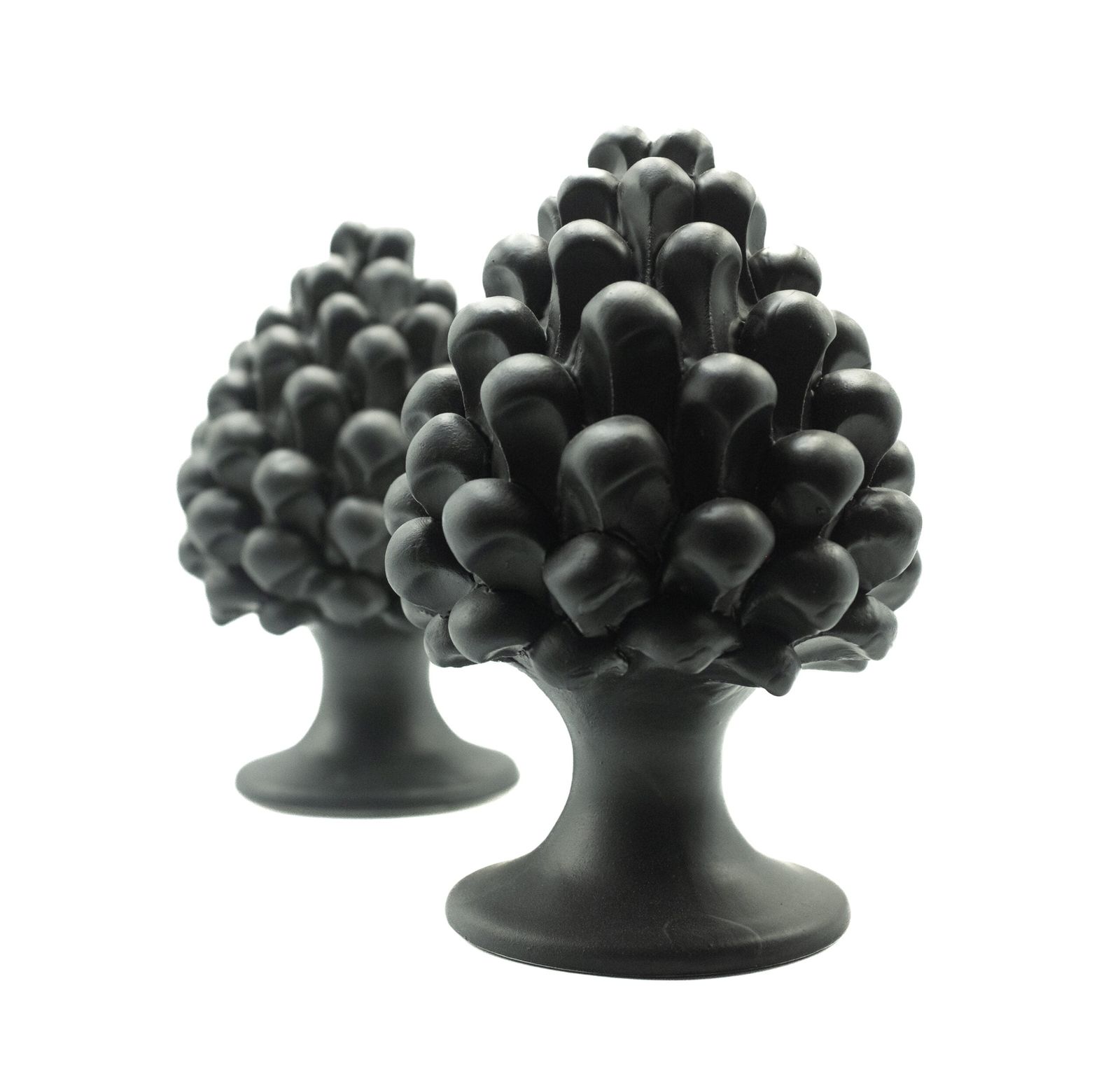PIGNA REALIZZATA E DIPINTA A MANO H 16cm  – NERO OPACO by Cuore Lavico