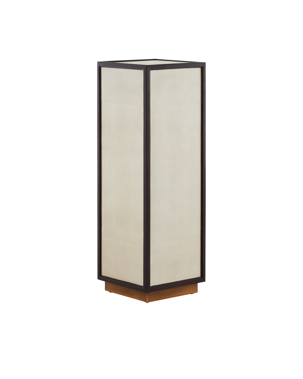 Evie Shagreen Pedestal by Currey and Company