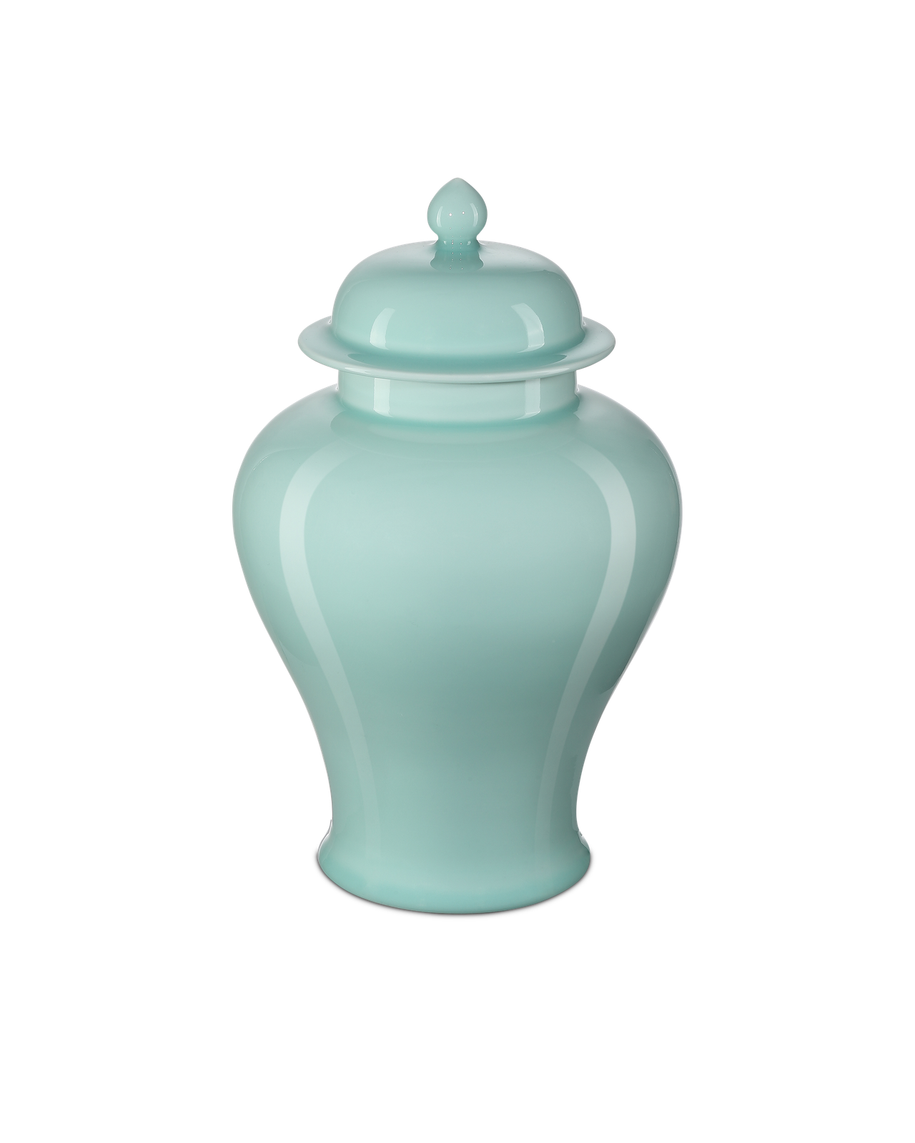 Celadon Small Green Temple Jar by Currey and Company