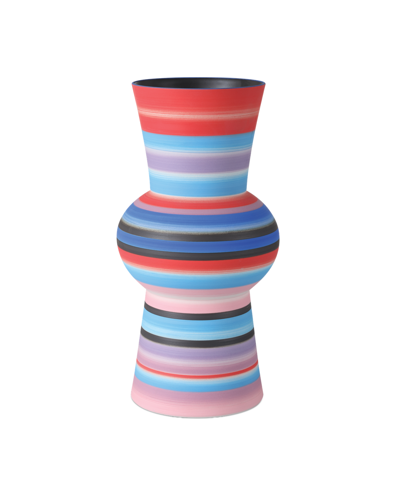 Happy 80's Medium Bright Blue & Red Vase by Currey and Company