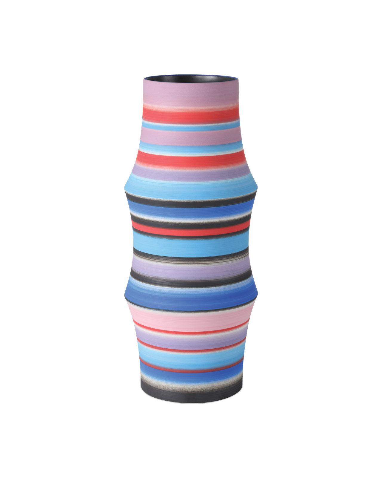 Happy 80's Large Bright Blue & Red Vase by Currey and Company
