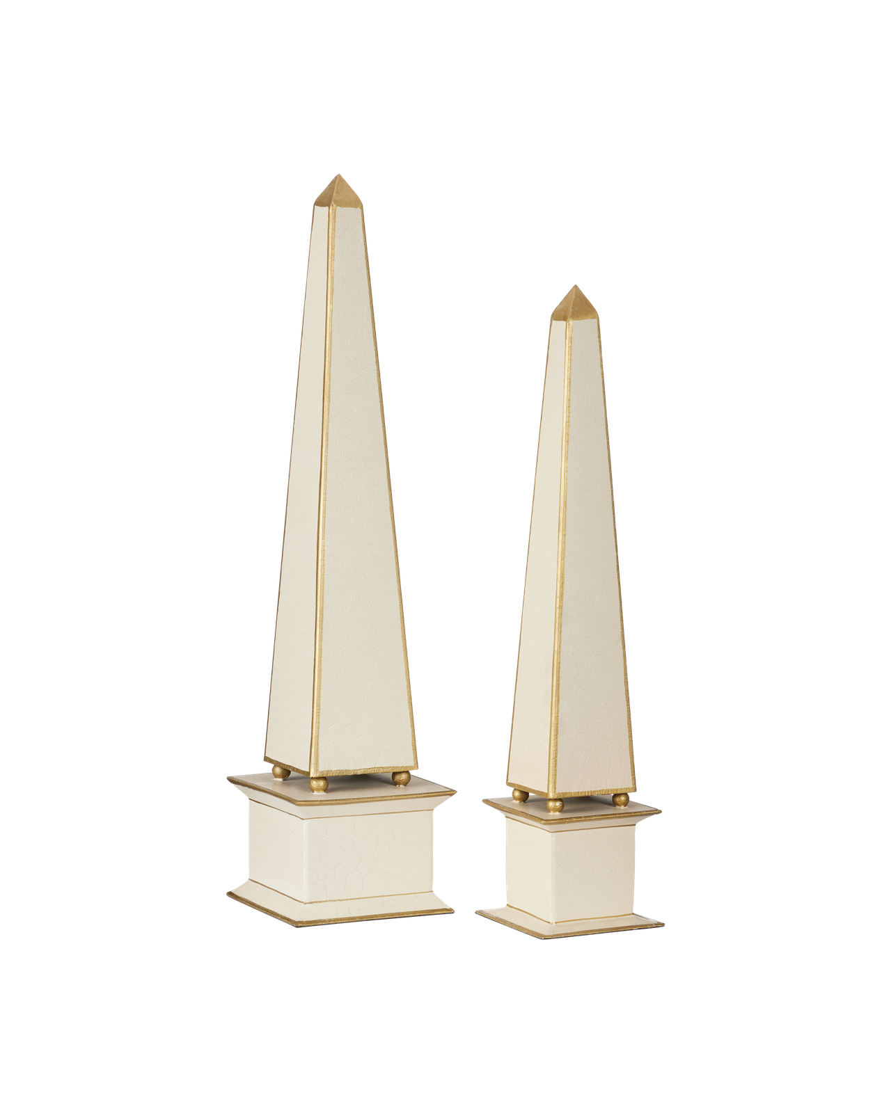Daphne Ivory Obelisk Set of 2 by Currey and Company