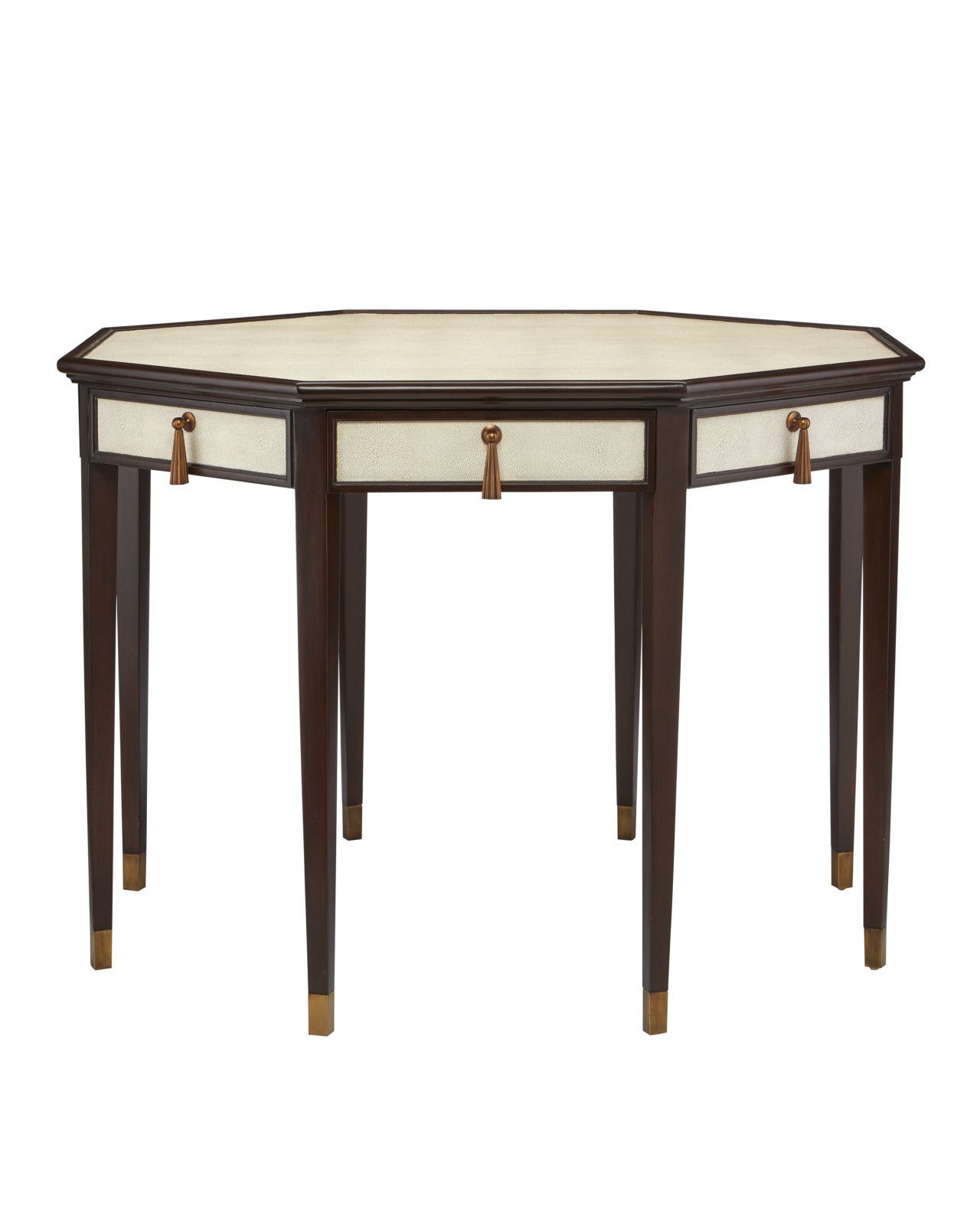 Evie Shagreen Entry Table by Currey and Company