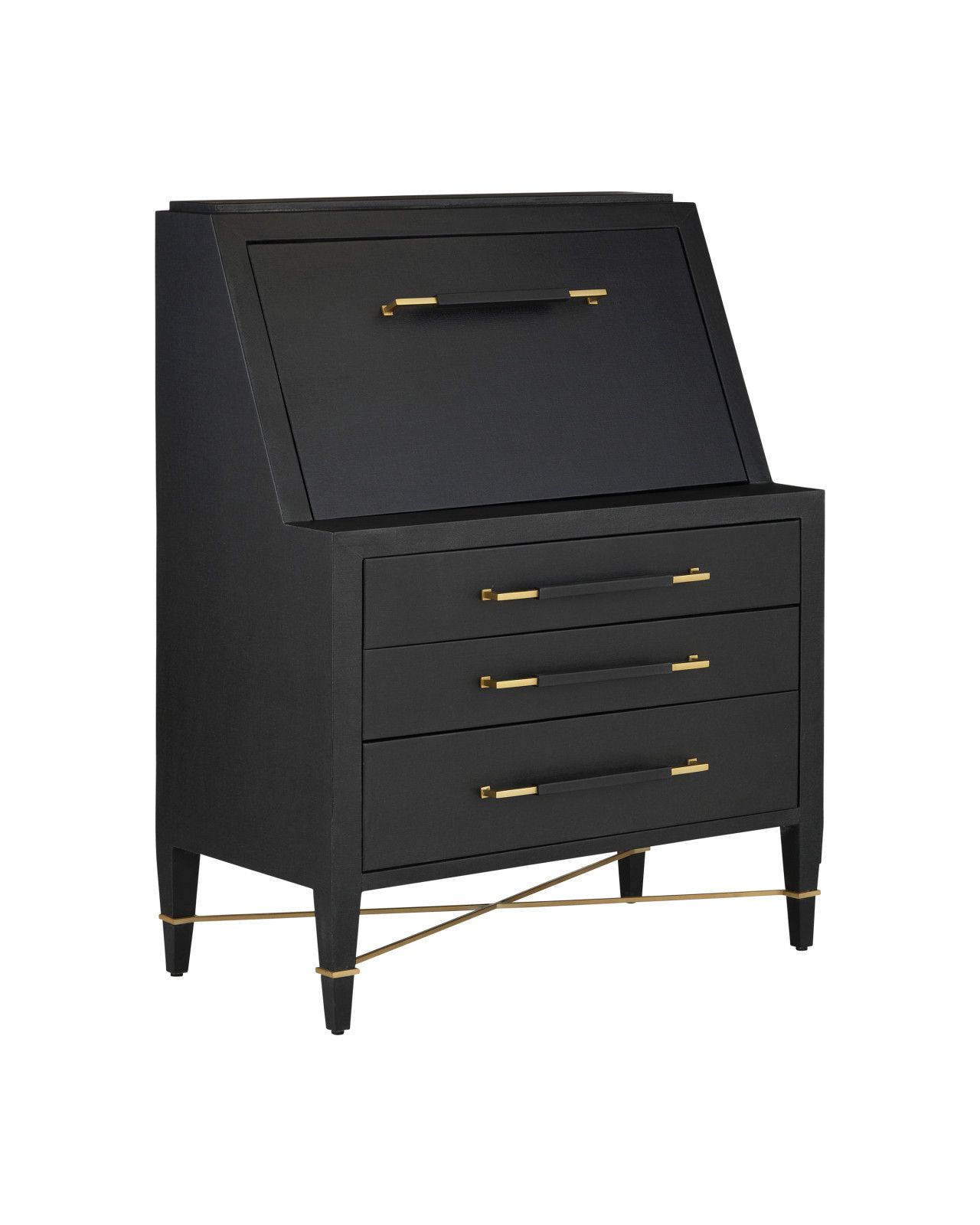 Verona Black Secretary Desk by Currey and Company