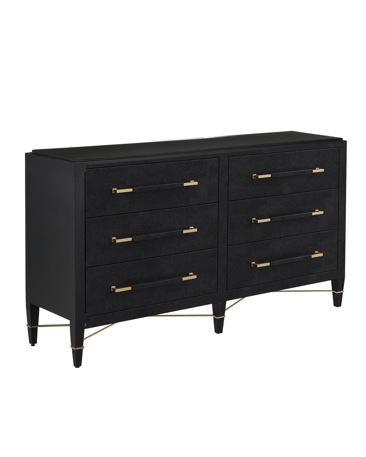 Verona Black Six-Drawer Chest by Currey and Company