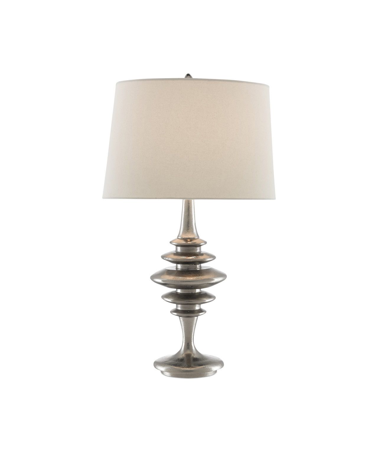 Cressida Nickel Table Lamp by Currey and Company