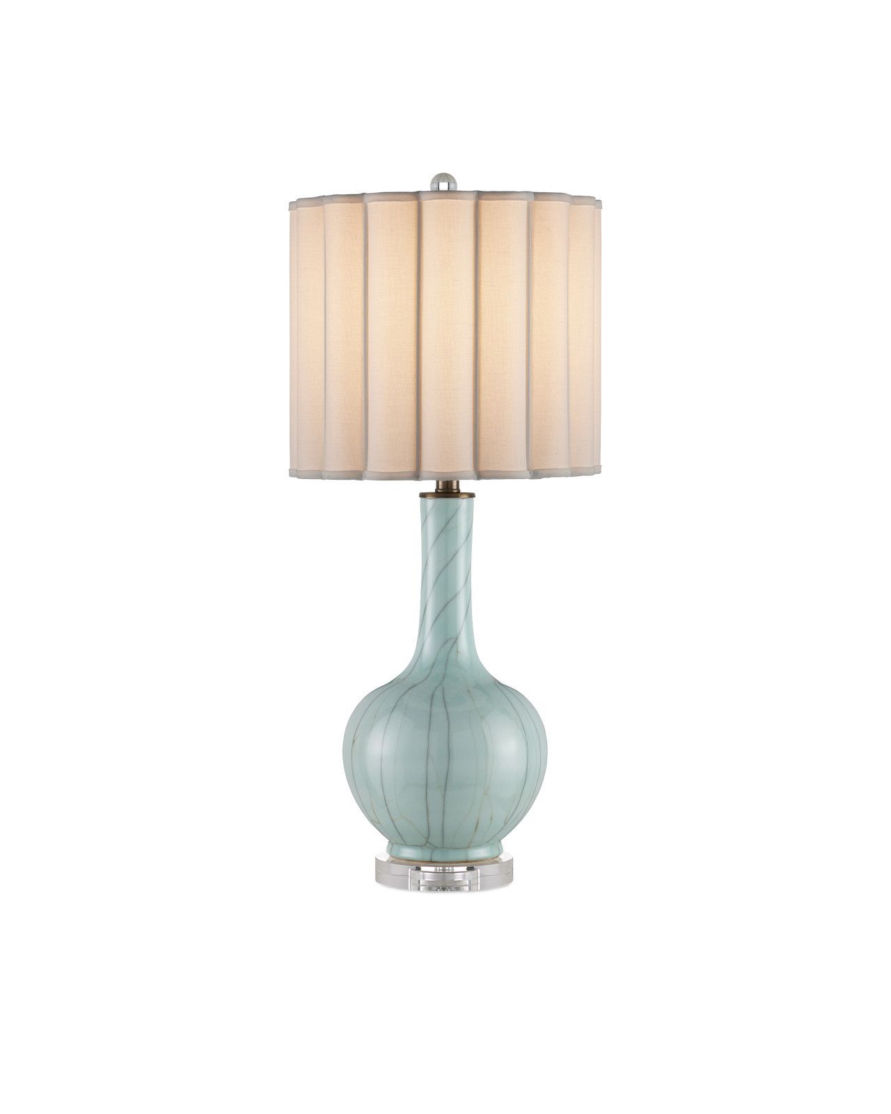 Celadon Crackle Table Lamp by Currey and Company