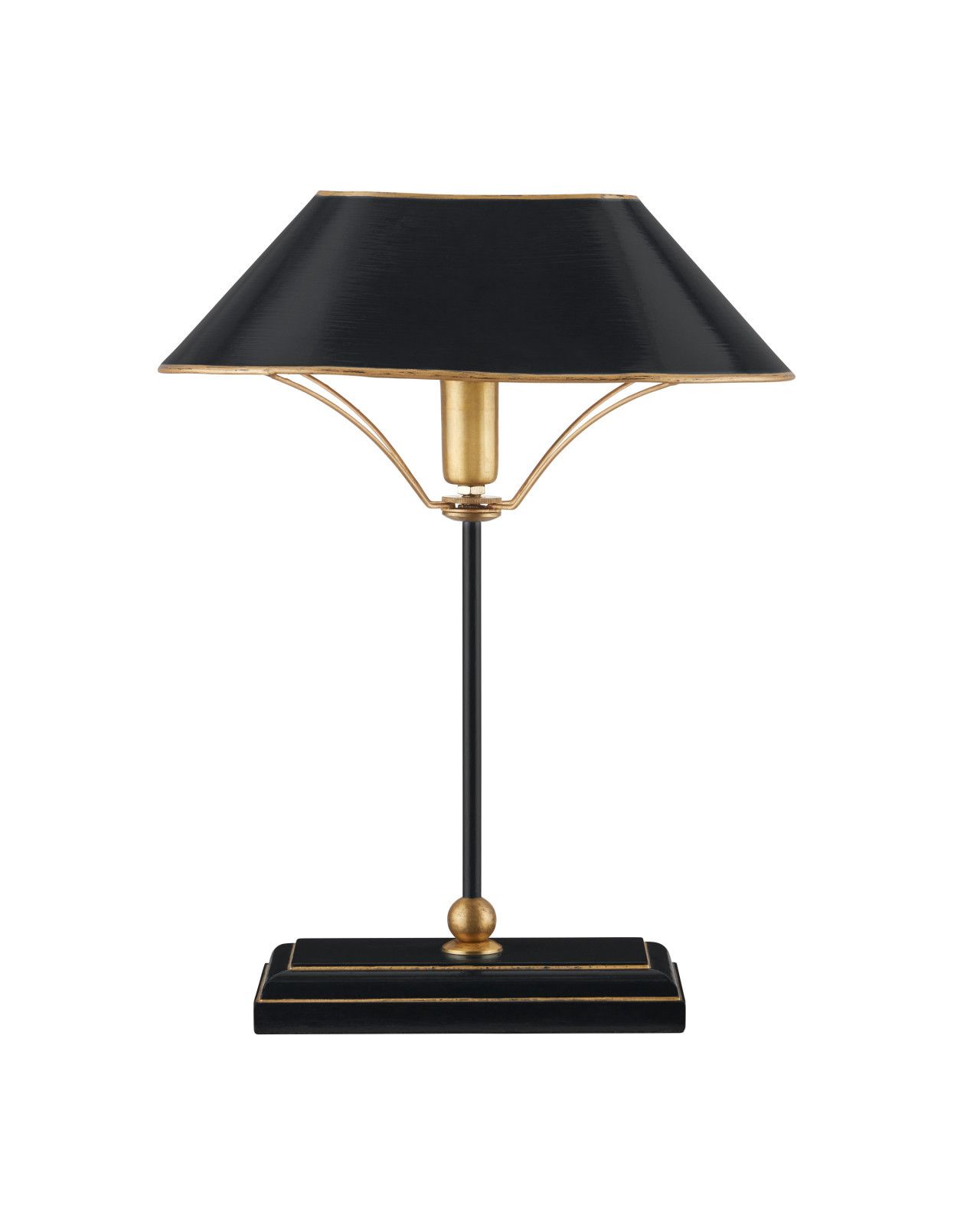 Daphne Black Table Lamp by Currey and Company
