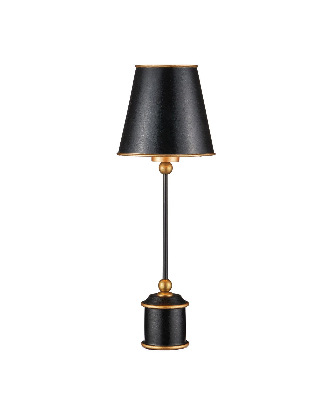 Daphne Black Cordless Table Lamp by Currey and Company
