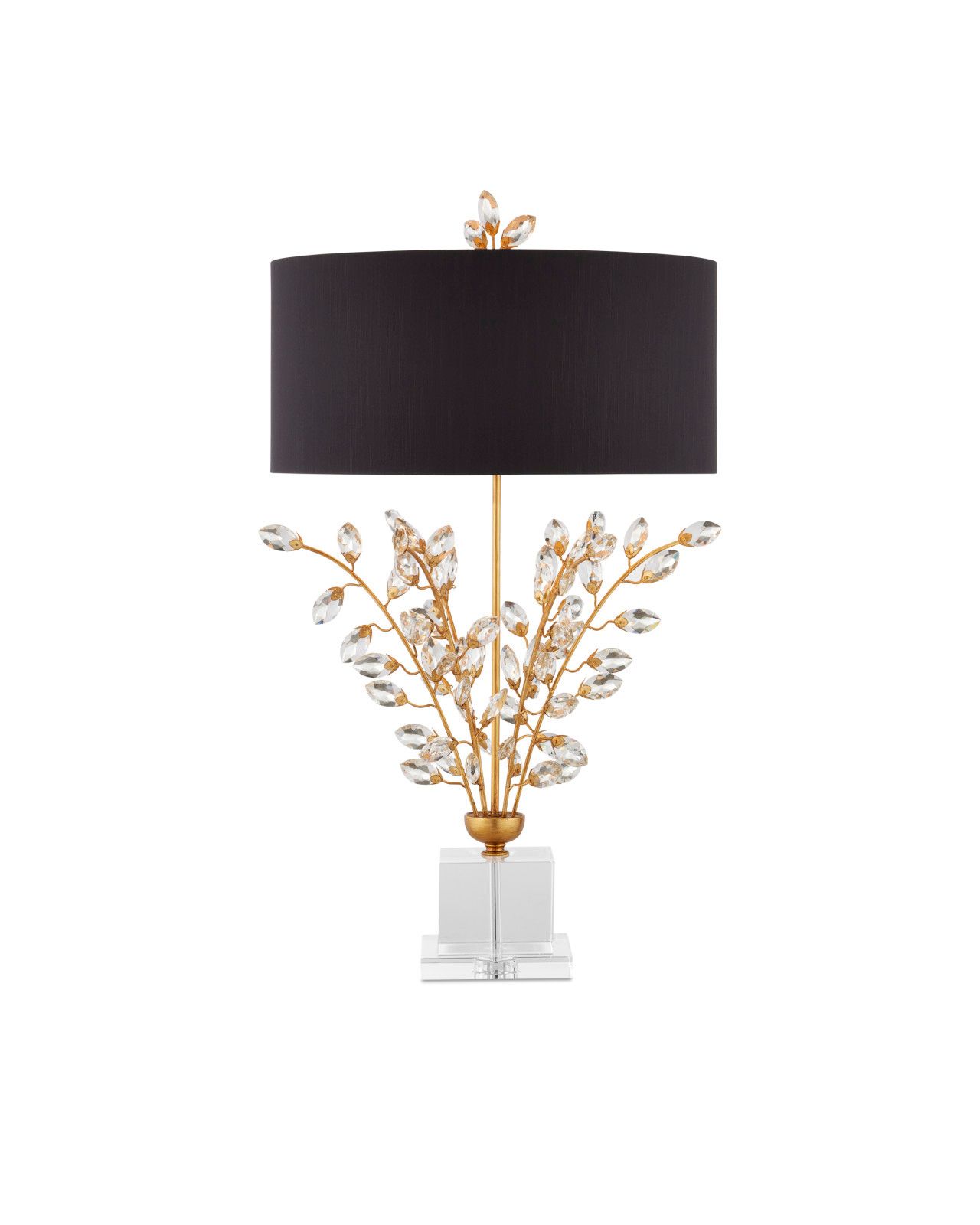 Forget-Me-Not Gold Table Lamp by Currey and Company