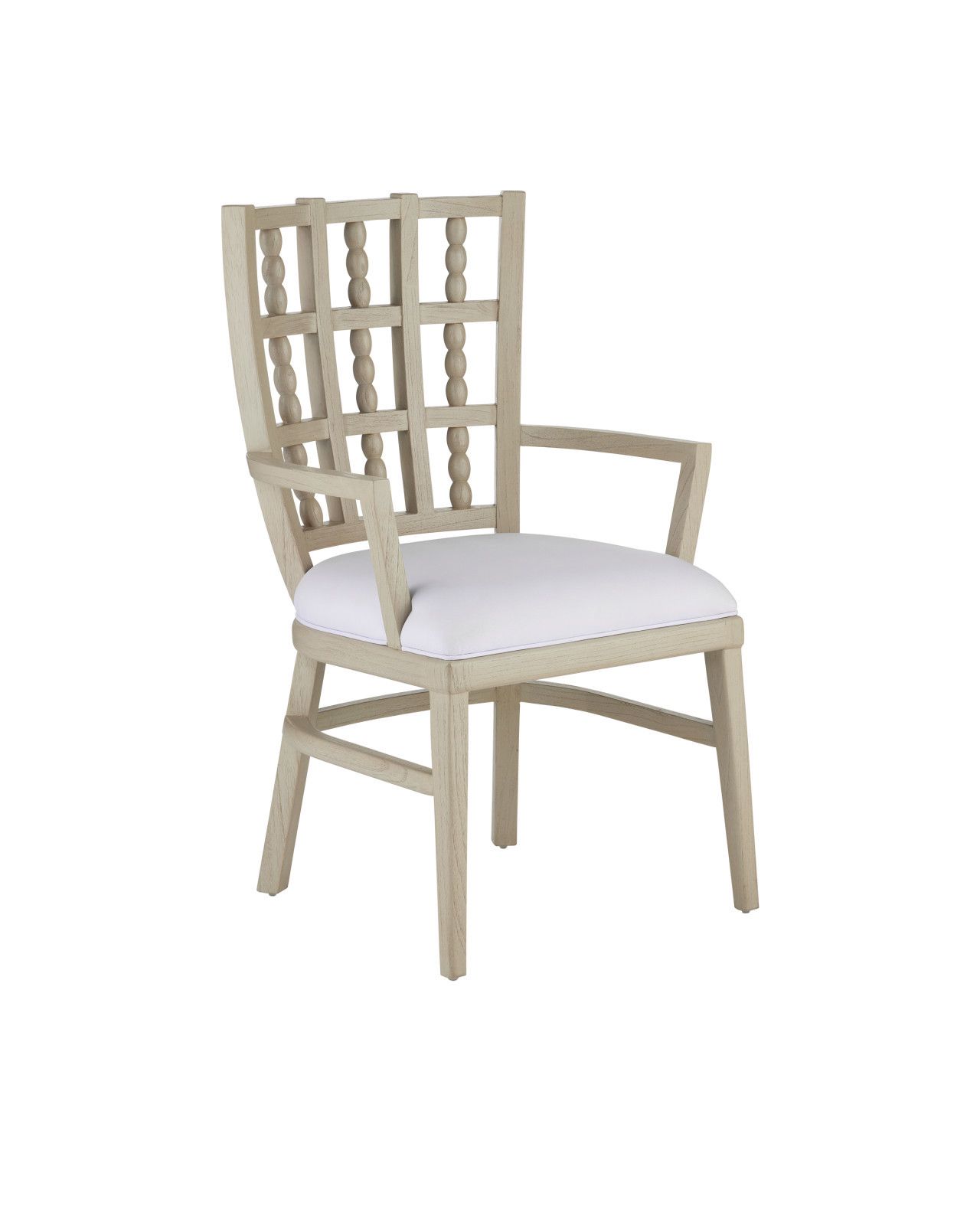 Norene Gray Armchair, Muslin by Currey and Company