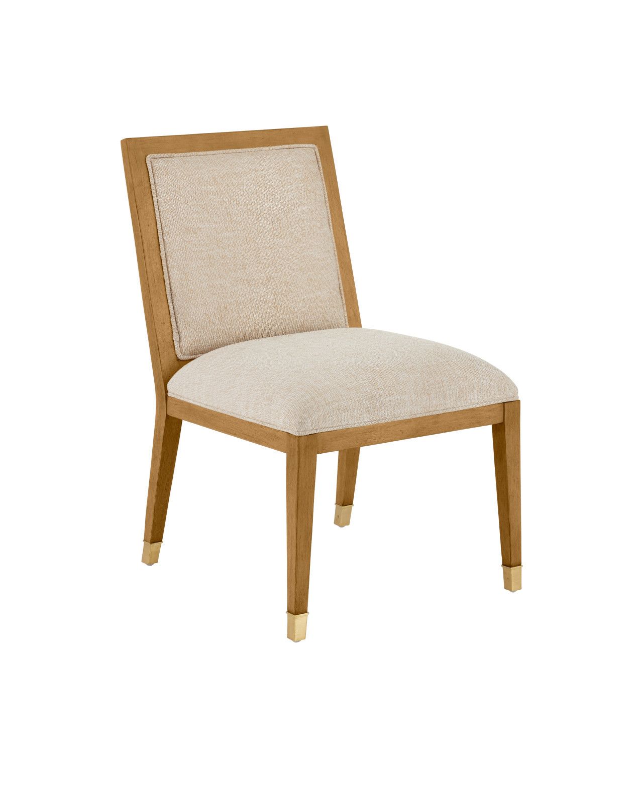 Santos Sea Sand Side Chair, Liller Malt by Currey and Company
