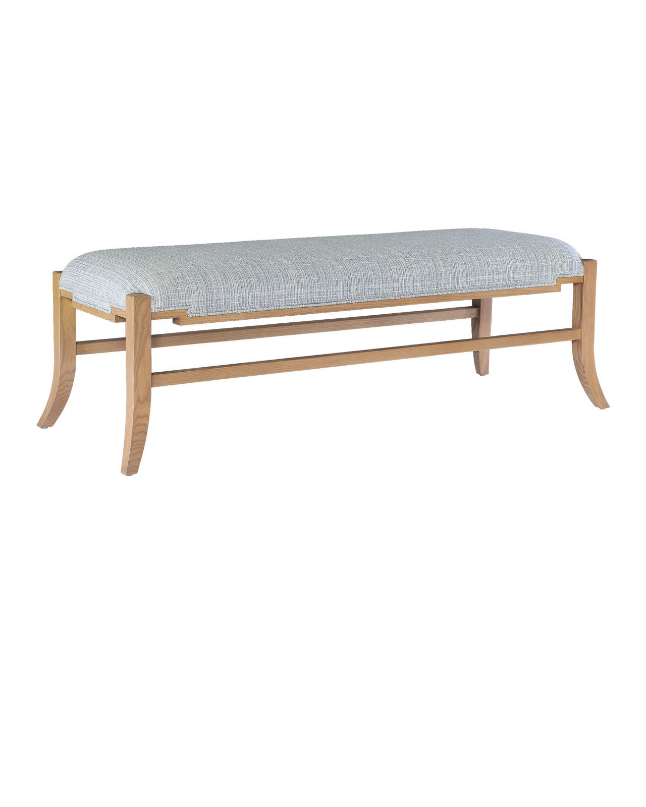 Melanie Blonde Bench, Greenlight Powder by Currey and Company