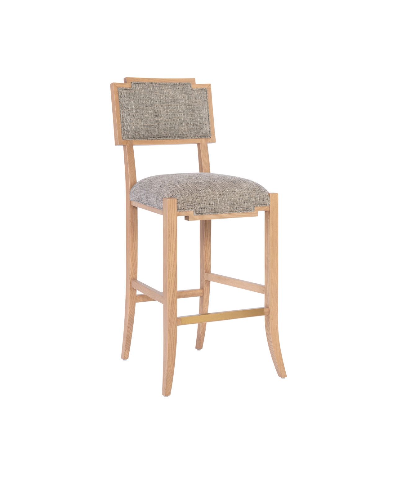 Melanie Blonde Bar Stool, Liller Tortoise by Currey and Company