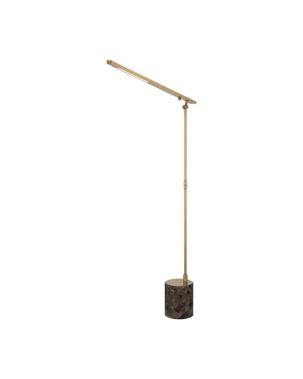 Hanford Brass Floor Lamp by Currey and Company