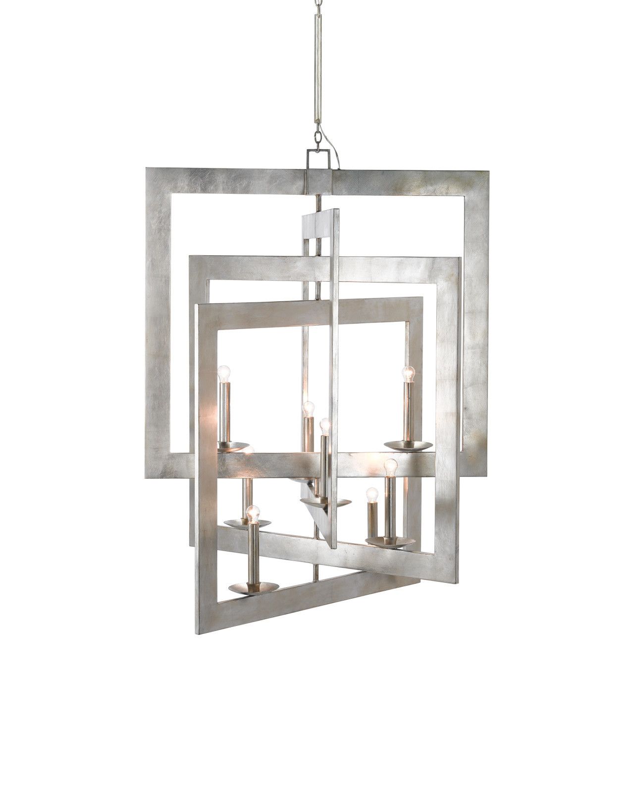 Middleton Grande Silver Chandelier by Currey and Company