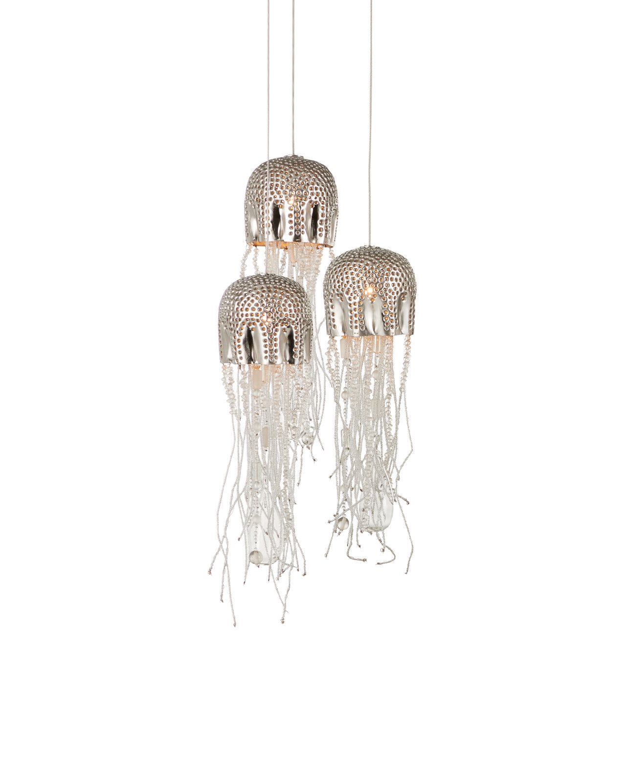 Medusa 3-Light Round Multi-Drop Pendant by Currey and Company