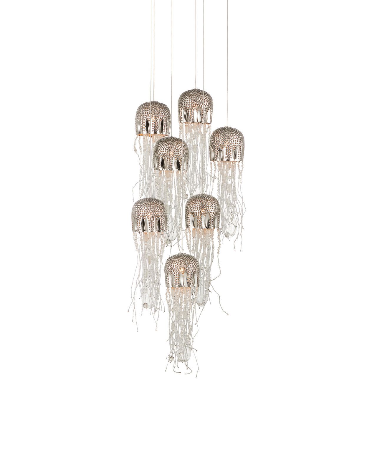 Medusa 7-Light Round Multi-Drop Pendant by Currey and Company